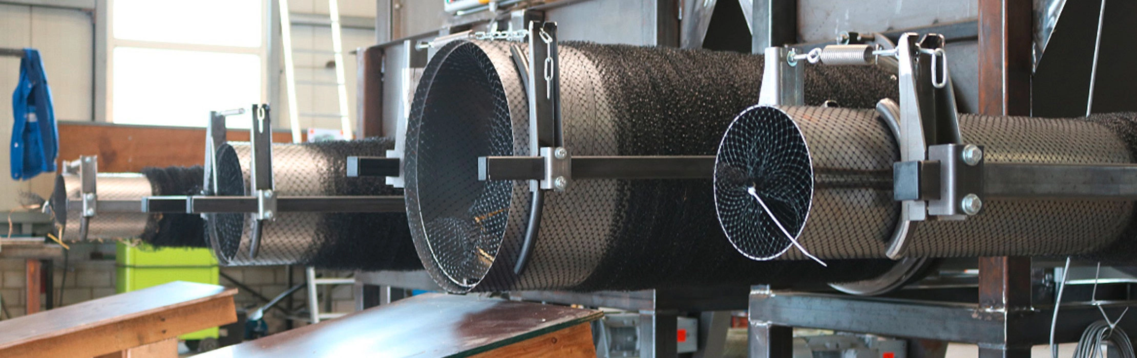 Maschine zur Produktion von Vegetationsfaschinen 