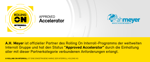 Rolling On Interroll Auszeichnung