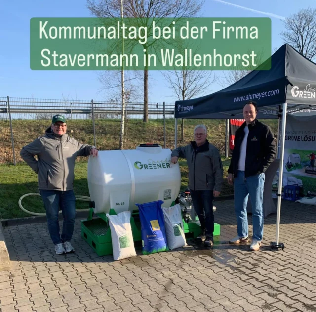 Am diesjährigen #kommunaltag der Firma @stavermann.de  nimmt die Internationale Geotextil GmbH teil und stellt den #speedygreener vor - ein kompakter Hydroseeder für kleine Grünflächen. Besuchen Sie uns!
